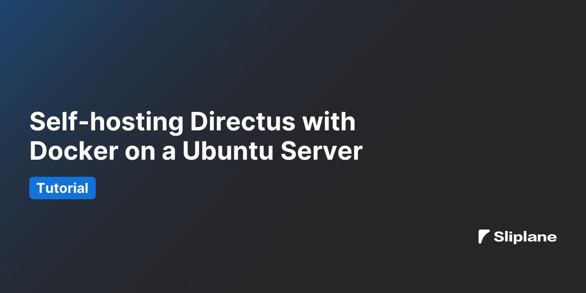 Self-hosting Directus with Docker on a Ubuntu Server