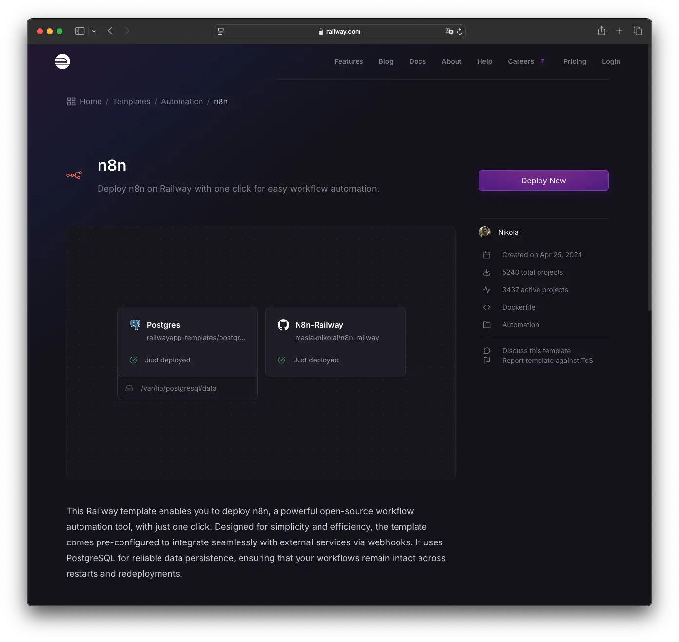 railway n8n deployment